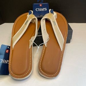 NWT Chaps flip flops for women size L 9-10